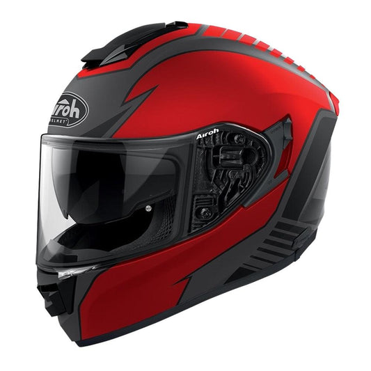 AIROH ST501 HELMET - 'TYPE' RED MATT MOTO NATIONAL ACCESSORIES PTY sold by Cully's Yamaha