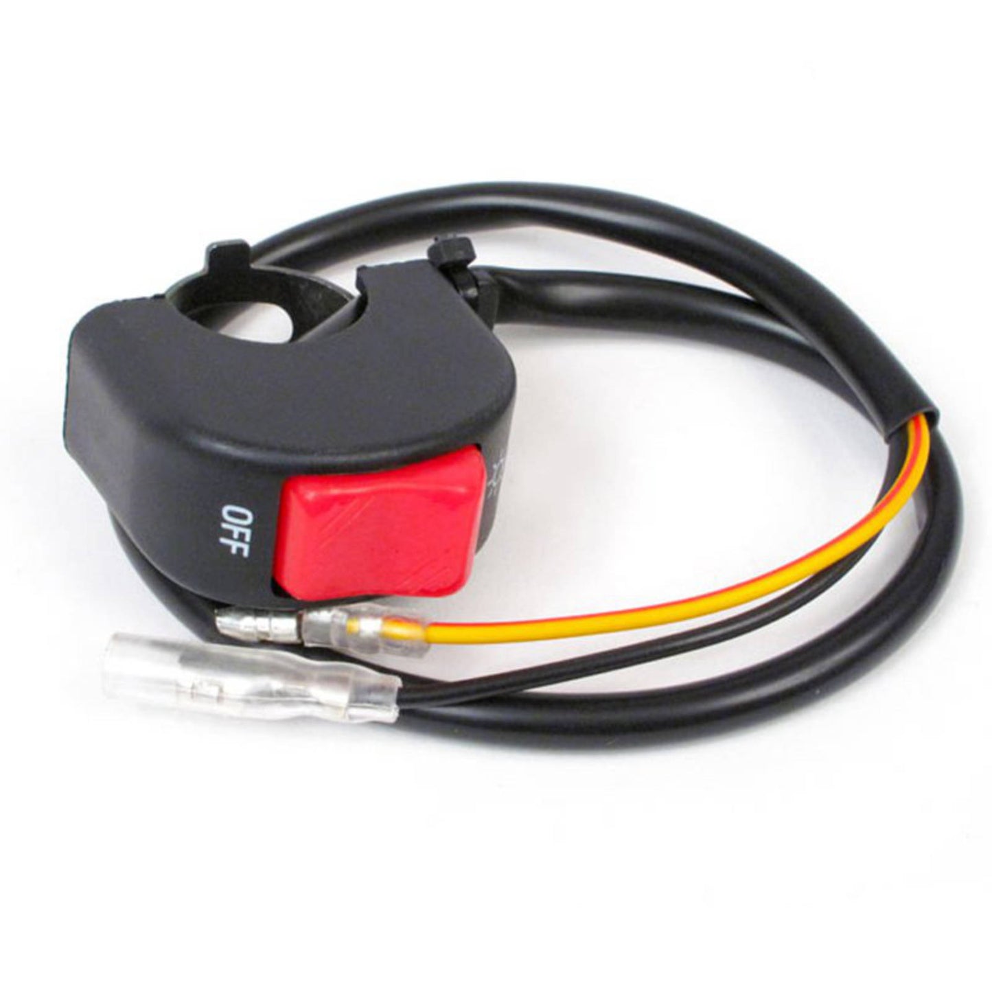 WHITES SWITCH BLOCK HEADLIGHT ON-OFF (20mm) RED TOGGLE