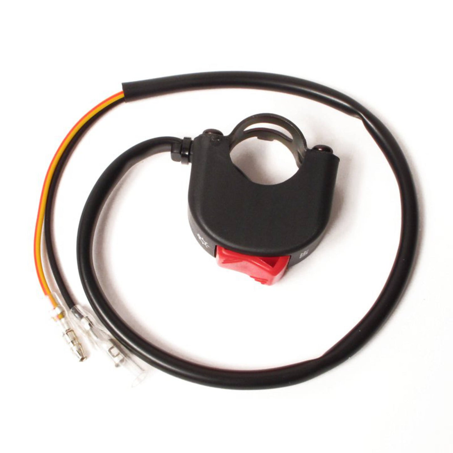 WHITES SWITCH BLOCK HEADLIGHT ON-OFF (20mm) RED TOGGLE