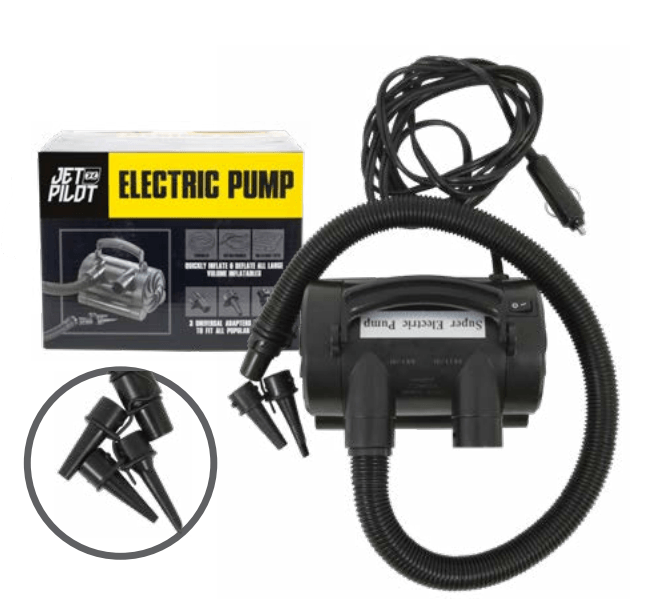 JET PILOT DC INFLATABLE PUMP - BLACK Jet Pilot sold by Cully's Yamaha