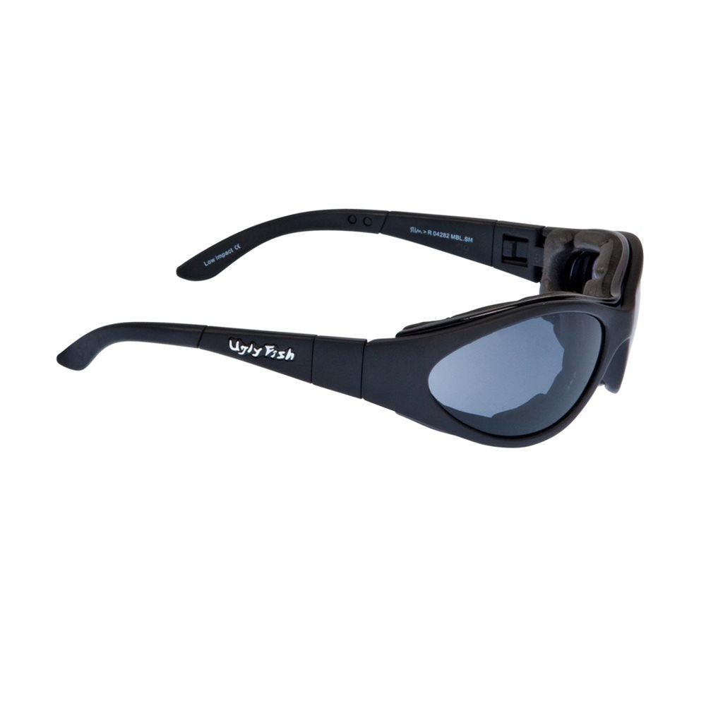 UGLY FISH SLIM GOGGLES - MATT BLACK/SMOKE PIRANHA EYEWEAR sold by Cully's Yamaha