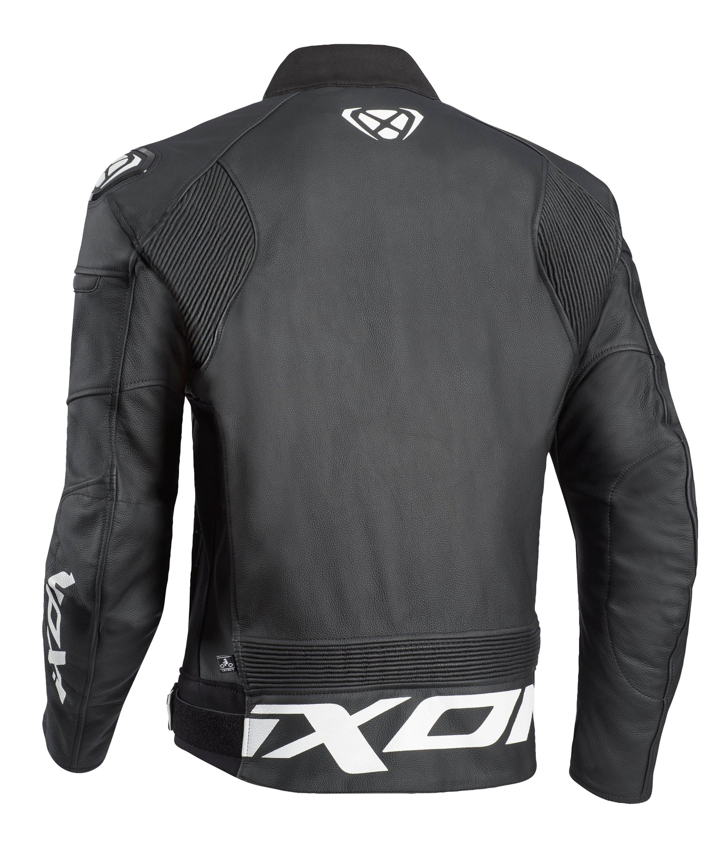 IXON SPARROW LEATHER JACKET - BLACK/WHITE CASSONS PTY LTD sold by Cully's Yamaha