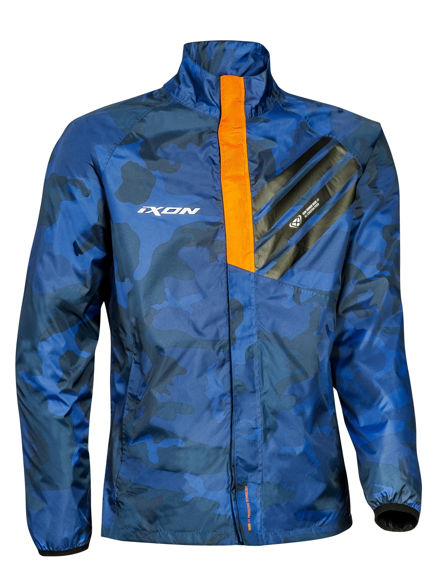 IXON STRIPE JACKET - NAVY/CAMO/ORANGE CASSONS PTY LTD sold by Cully's Yamaha