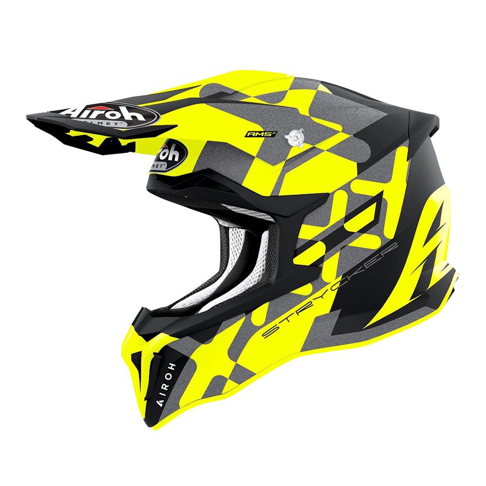 AIROH STRYCKER HELMET - 'XXX' YELLOW MATT MOTO NATIONAL ACCESSORIES PTY sold by Cully's Yamaha