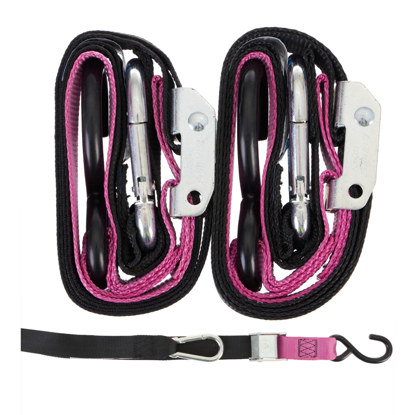 GORILLAS GRIP TIE DOWN 38MM S/HK BLK/LAVENDER/PINK LOOP