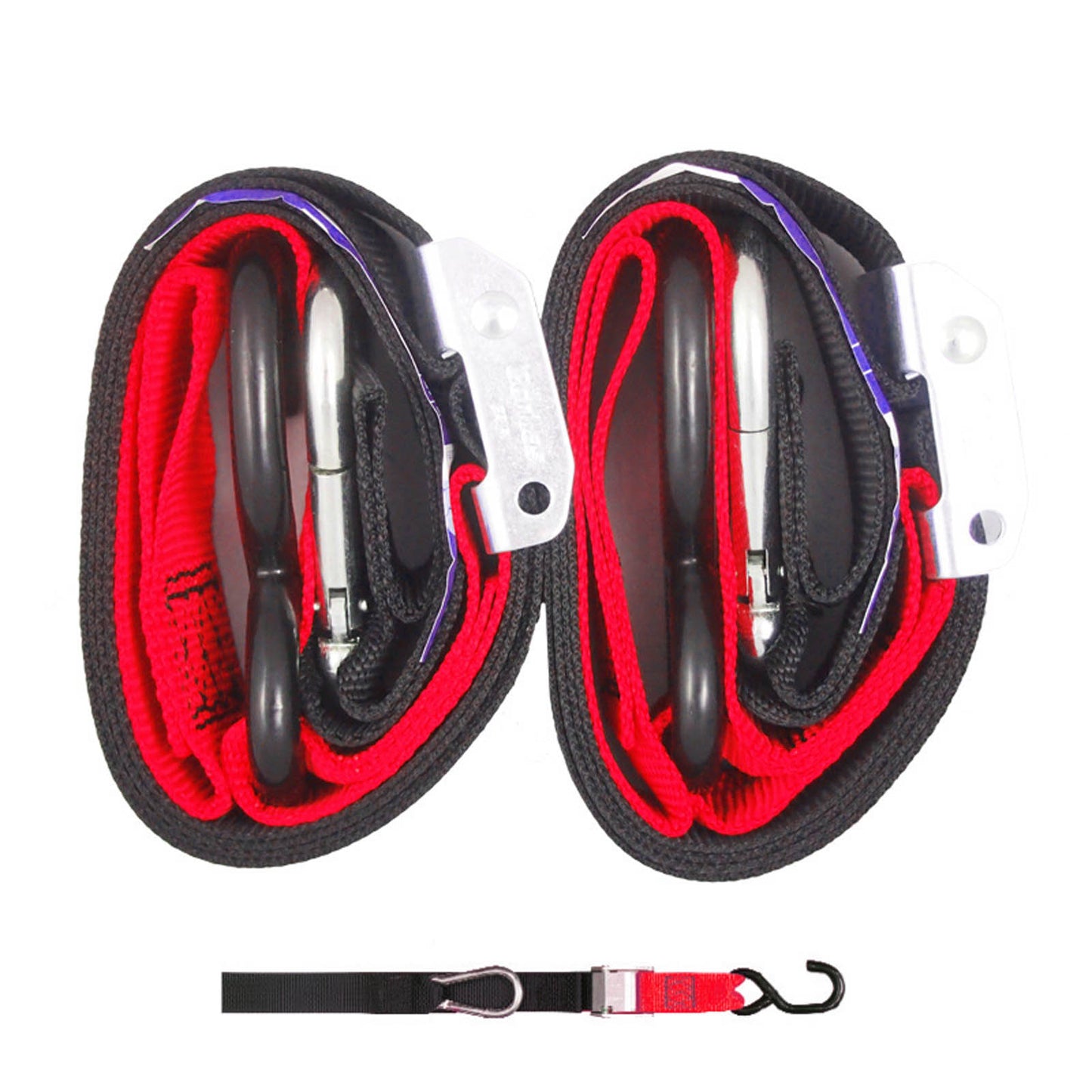 GORILLAS GRIP TIE DOWN 38MM S/HK BLK/RED LOOP