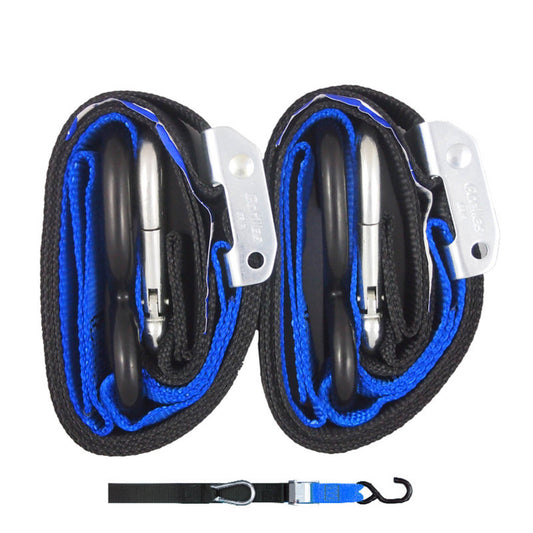 GORILLAS GRIP TIE DOWN 38MM S/HK BLK/BLU LOOP