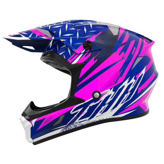 THH T710X ASSAULT HELMET - PINK/BLUE CASSONS PTY LTD sold by Cully's Yamaha
