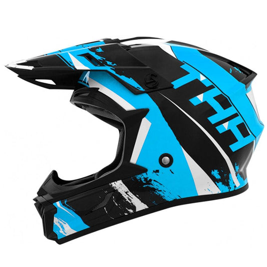 THH T710X RAGE HELMET - BLACK/BLUE CASSONS PTY LTD sold by Cully's Yamaha
