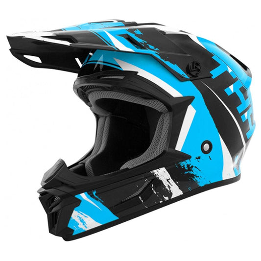 THH T710X RAGE YOUTH HELMET - BLACK/BLUE CASSONS PTY LTD sold by Cully's Yamaha