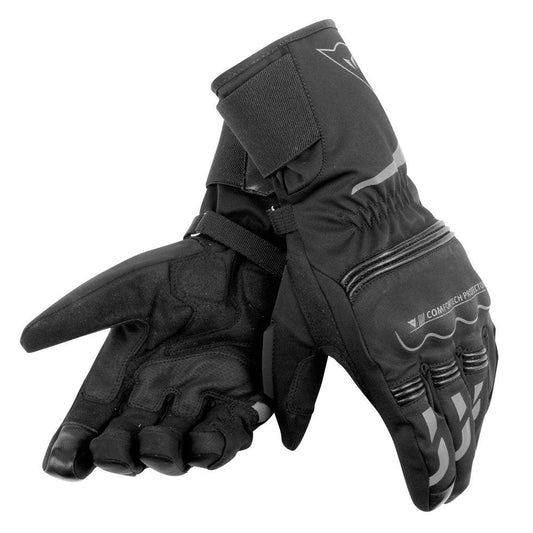 DAINESE TEMPEST UNISEX D-DRY® LONG GLOVES - BLACK MCLEOD ACCESSORIES (P) sold by Cully's Yamaha