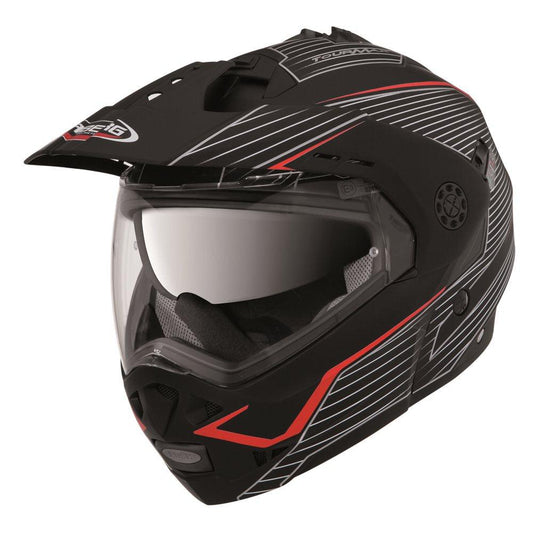 CABERG TOURMAX HELMET - SONIC BLACK/RED CASSONS PTY LTD sold by Cully's Yamaha