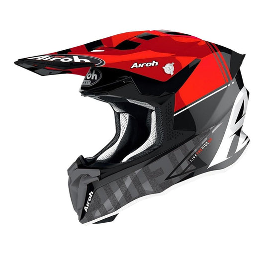 AIROH TWIST 2.0 HELMET - 'TECH' RED GLOSS MOTO NATIONAL ACCESSORIES PTY sold by Cully's Yamaha