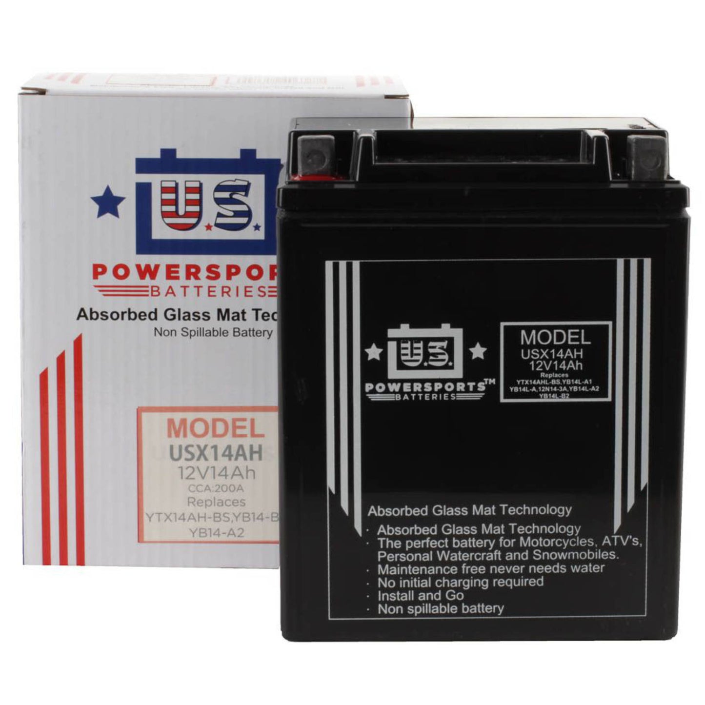 USPS AGM Battery - USX14AH-BS