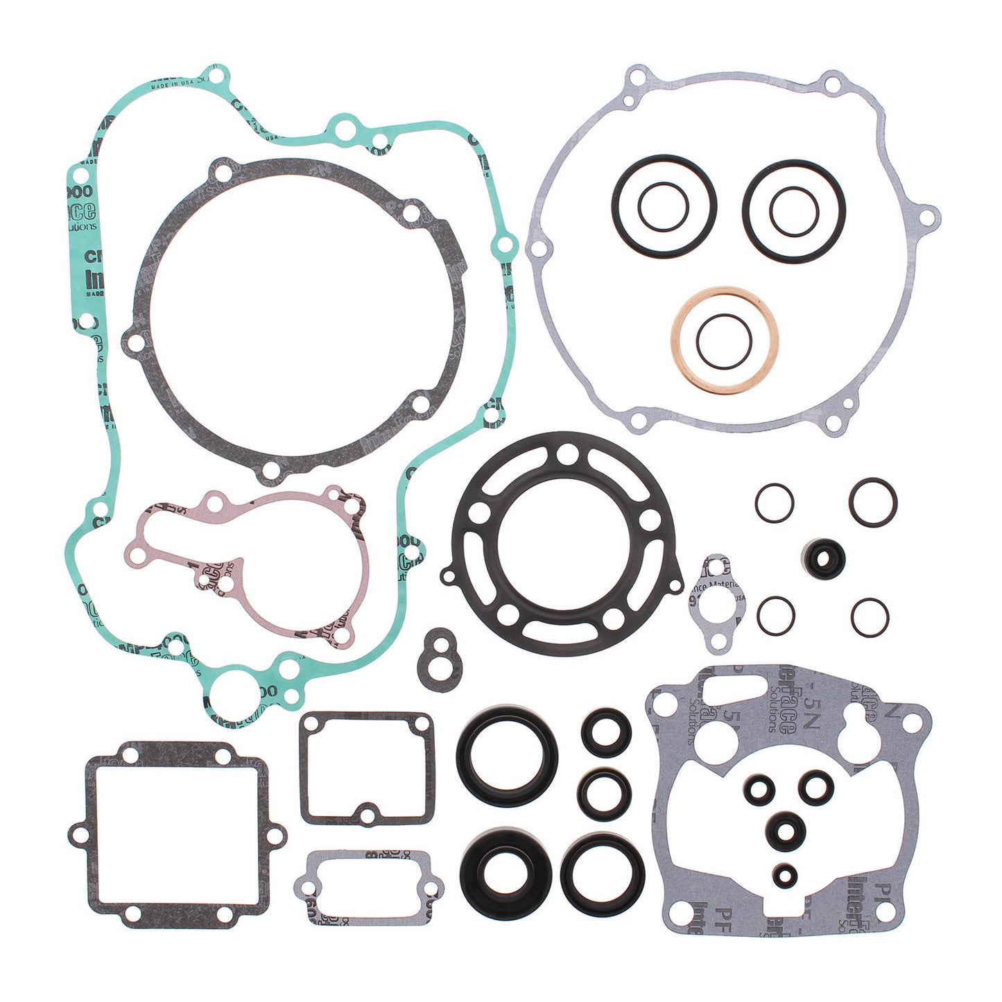 VERTEX COMPLETE GASKET SET W/ OIL SEALS KAWASAKI
