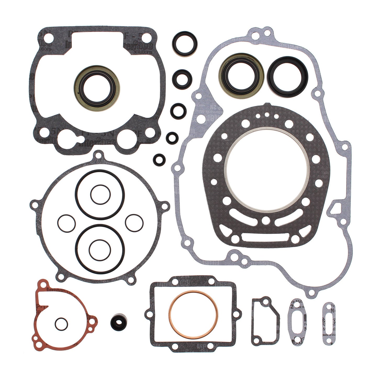 VERTEX COMPLETE GASKET SET W/ OIL SEALS KAWASAKI