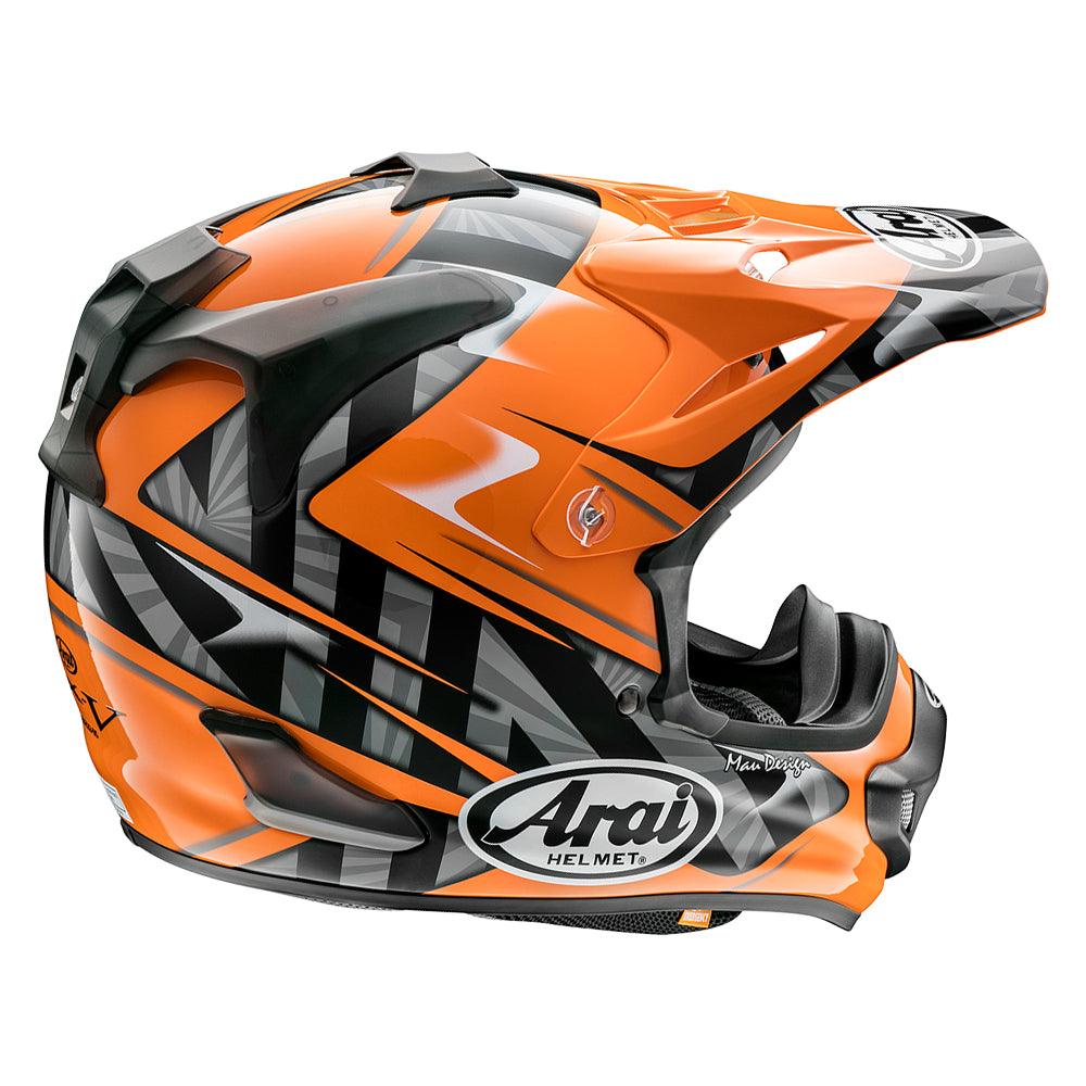 ARAI VX-PRO 4 HELMET - SCOOP BLACK ORANGE CASSONS PTY LTD sold by Cully's Yamaha