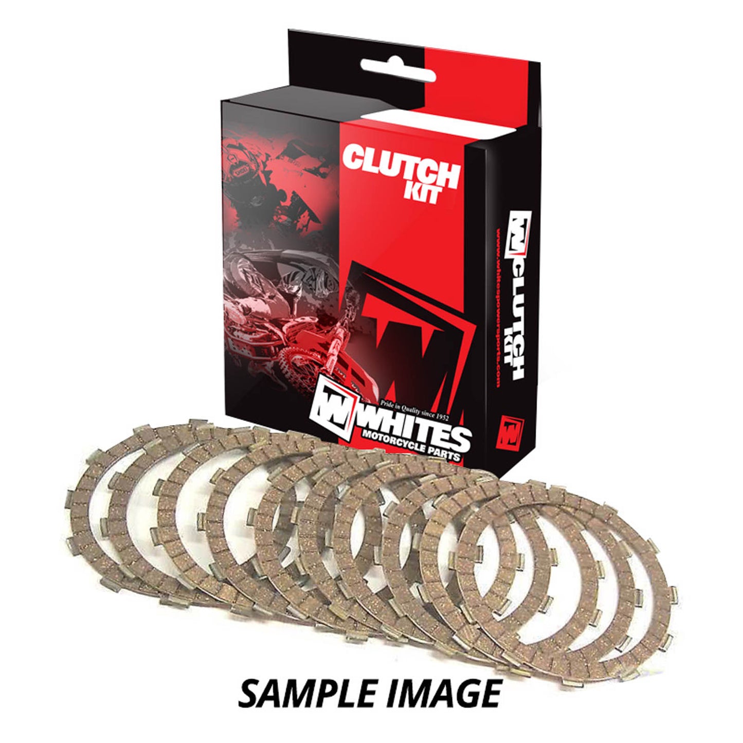Whites Clutch Kit Fibre KDX200 A1-A3 / KX125 B1/C1