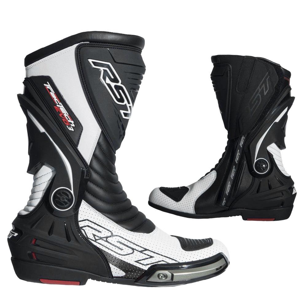 RST TRACTECH EVO III CE SPORT BOOTS - WHITE/BLACK MONZA IMPORTS sold by Cully's Yamaha
