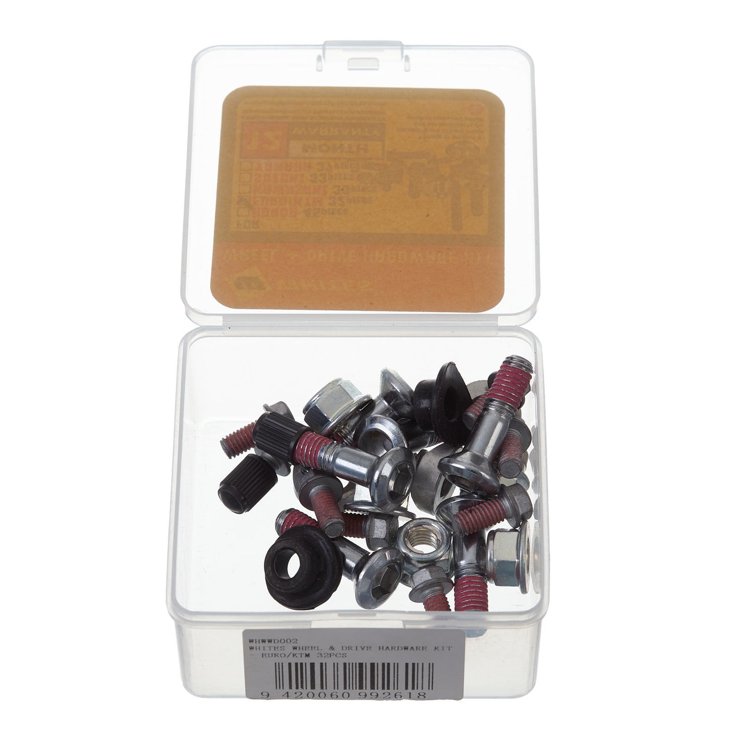 WHITES WHEEL & DRIVE HARDWARE KIT - EURO/KTM 32PCS