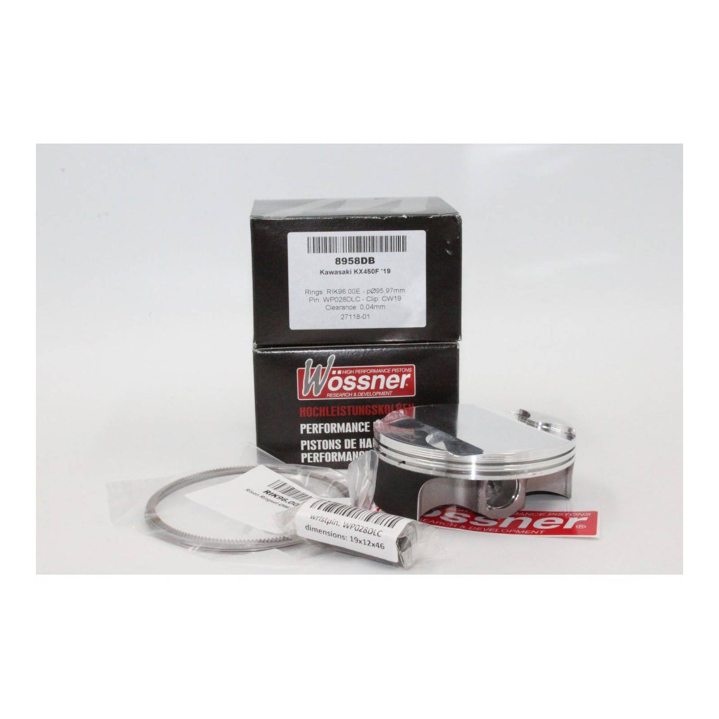 Wossner Piston Kawasaki KX450 \'19-\'22 / XC \'21-\'22 95.97mm 12.60:1
