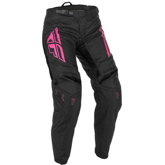 FLY F-16 YOUTH 2021 PANTS - BLACK/PINK MCLEOD ACCESSORIES (P) sold by Cully's Yamaha