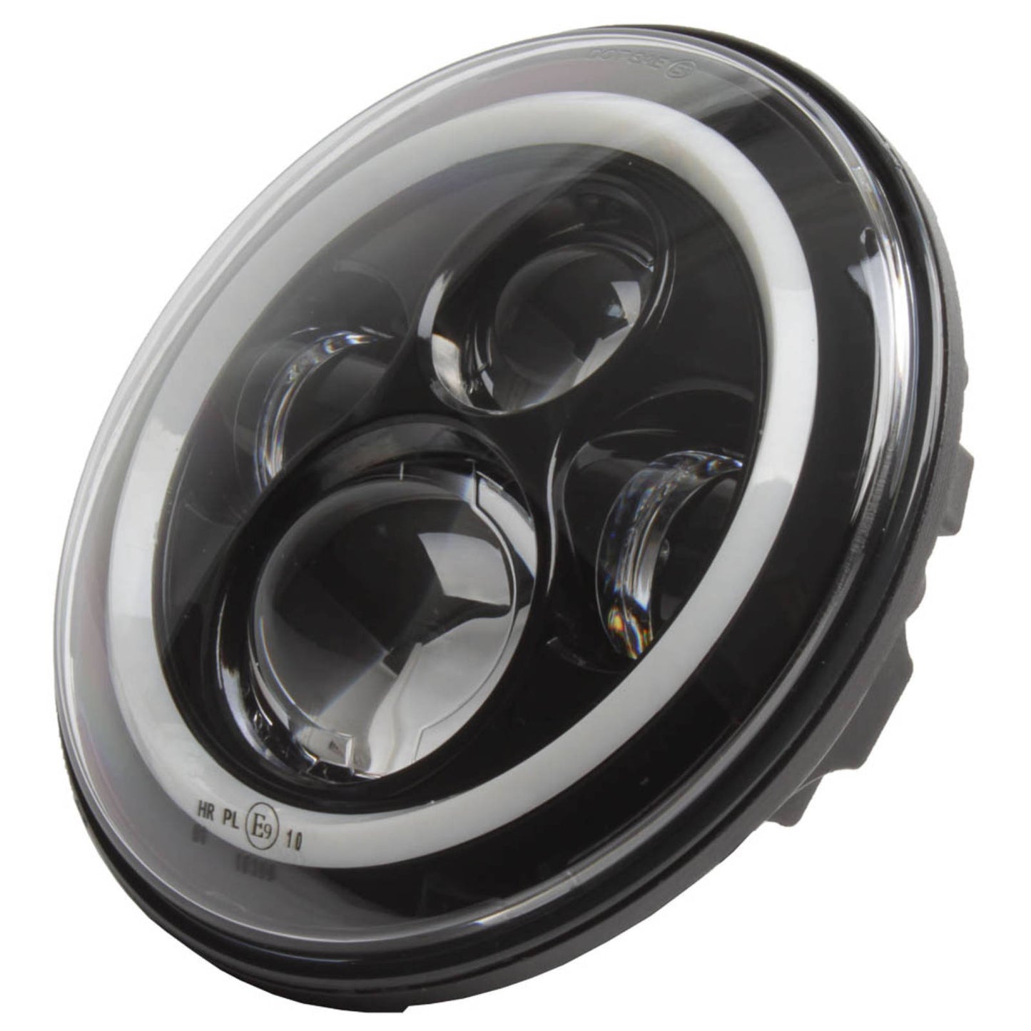 Whites LED Headlight Insert 7\" with H4 Plug , E-mark