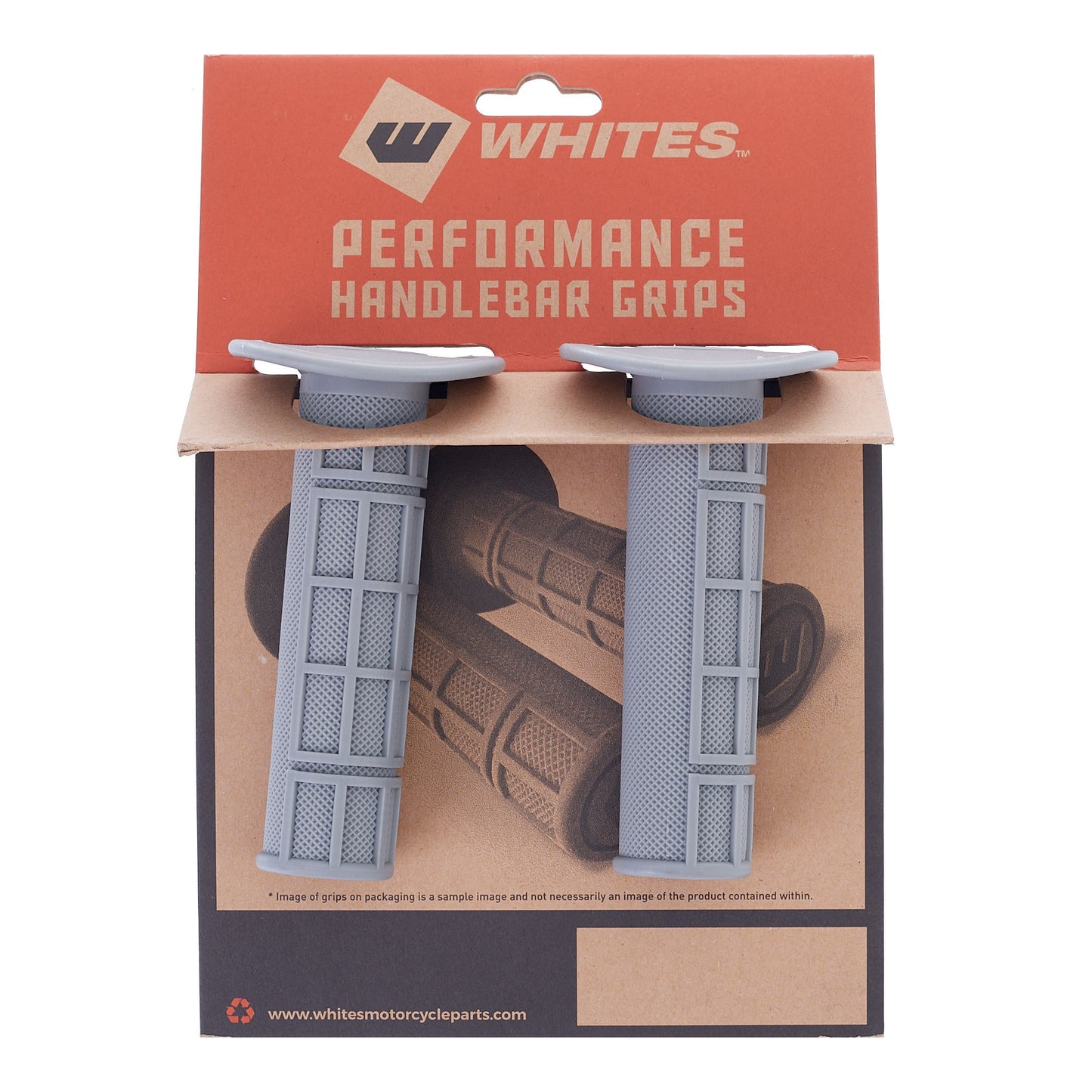 Whites MX Half Waffle Grip - Grey