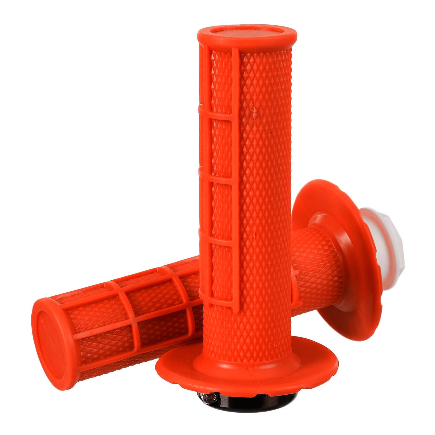Whites Lock On Grips - Half Waffle - Orange (with 6 Cams)