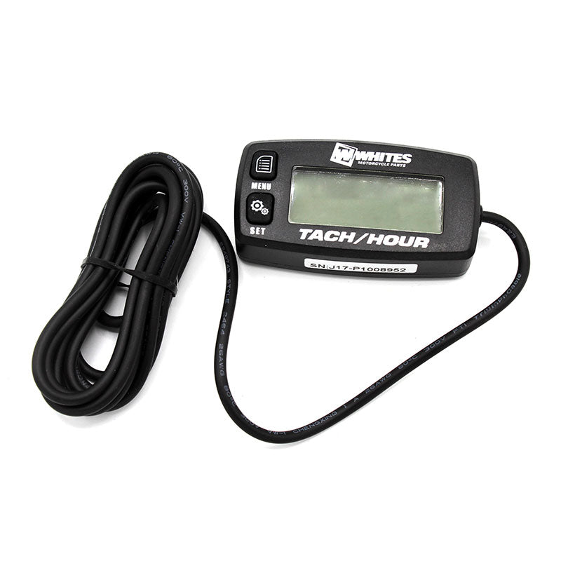 Whites Hour Tacho Meter - Black