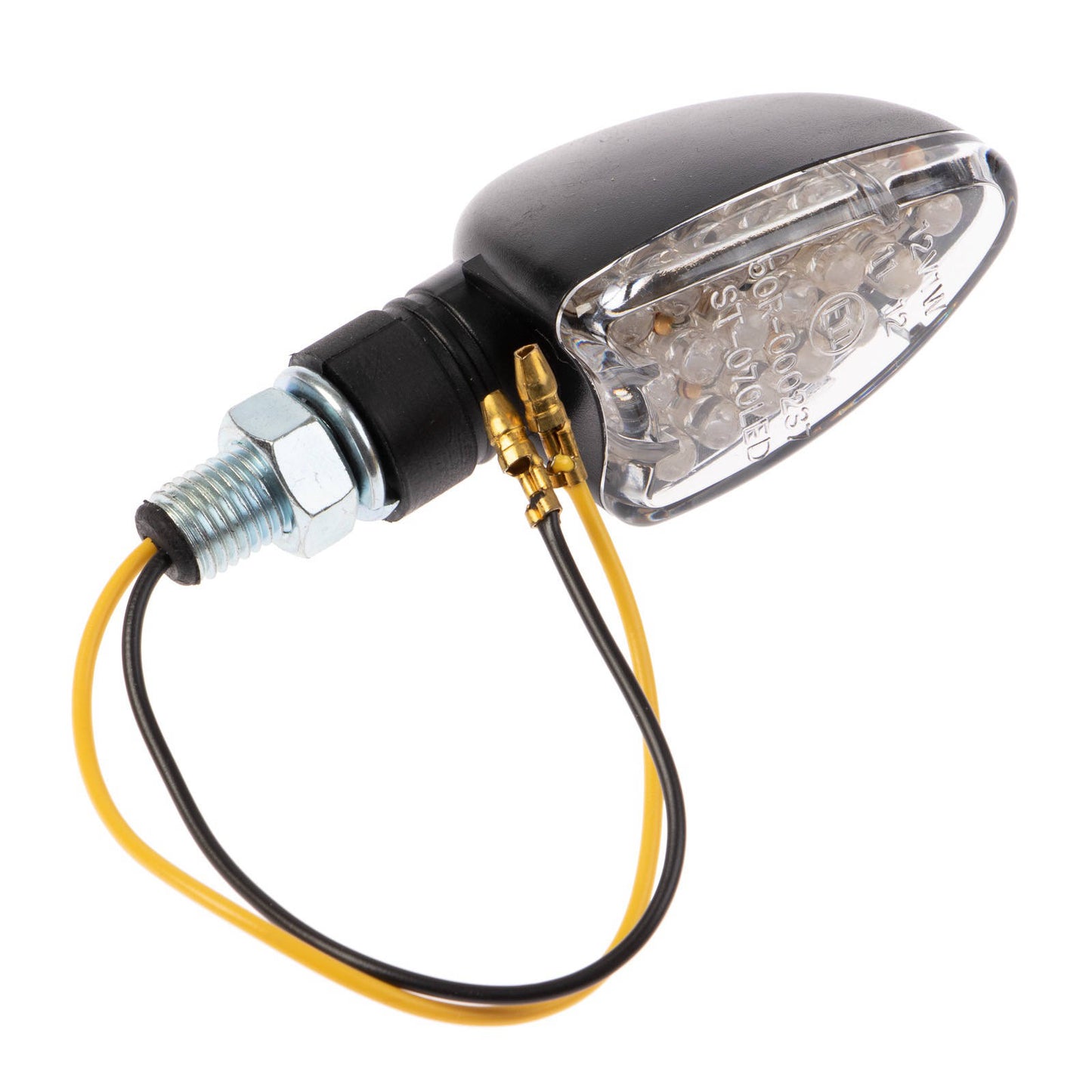 Whites LED Arrow Flasher Black Short Stem