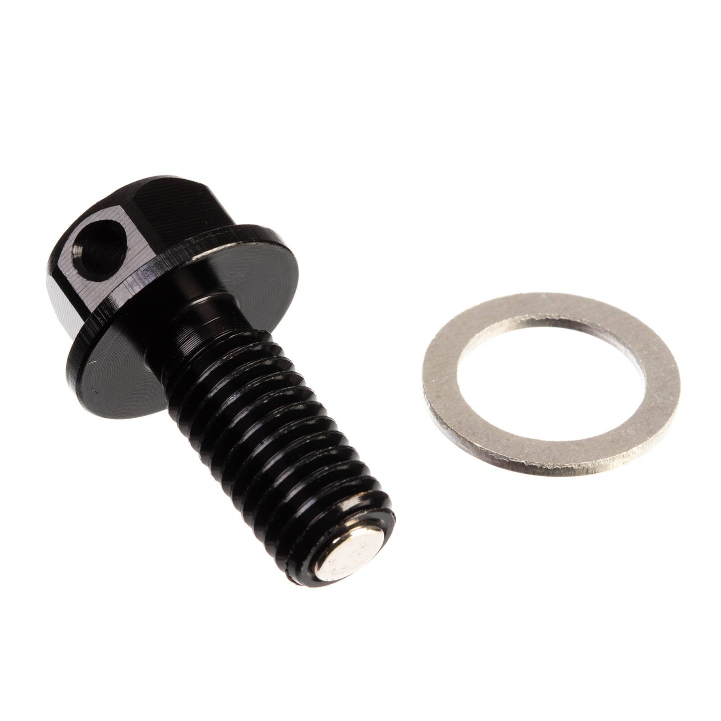 Whites Magnetic Sump Plug M10 x 22 x 1.5 - Black