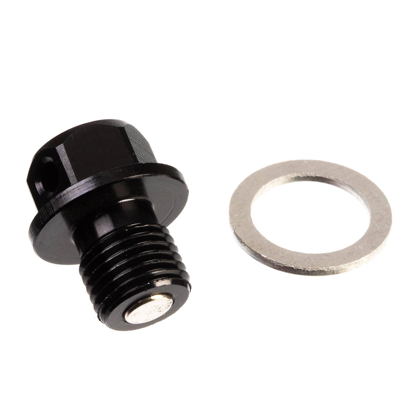 Whites Magnetic Sump Plug M12 x 12 x 1.25 - Black
