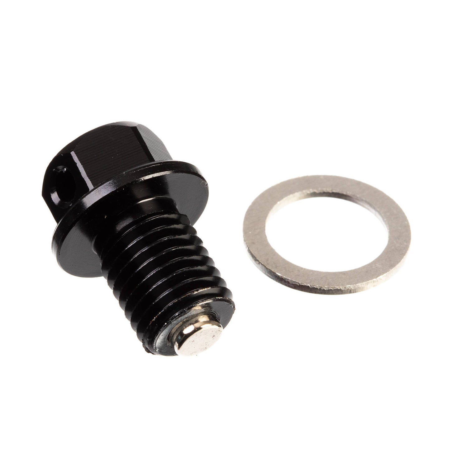Whites Magnetic Sump Plug M12 x 15 x 1.5 - Black