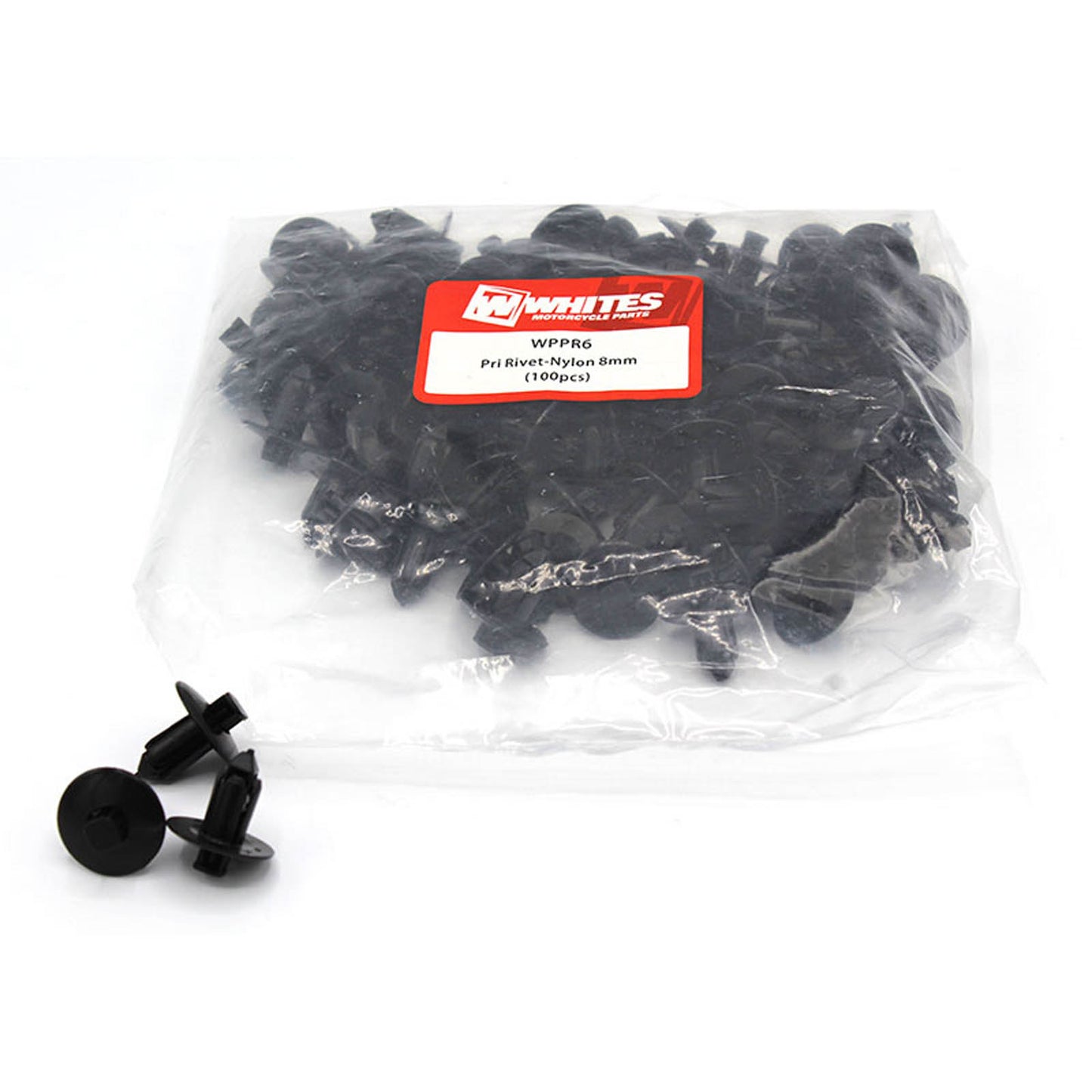 Whites Nylon Pry Rivets - 8mm (100 Pack)