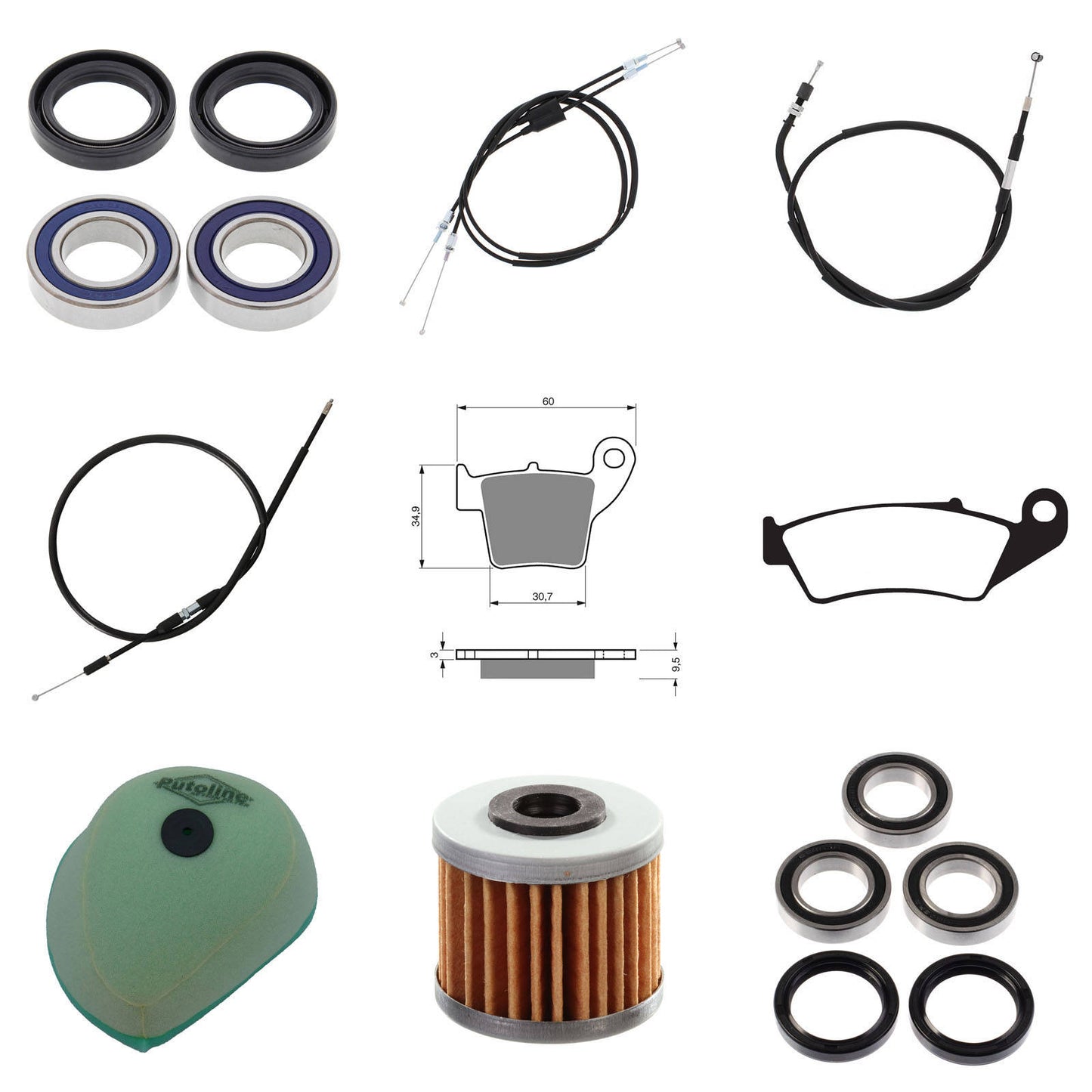OFFROAD REFURB KIT - HON CRF250R 08-09