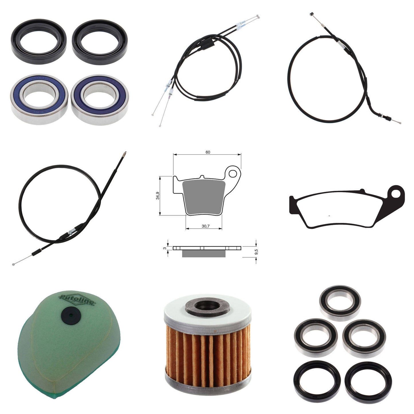 OFFROAD REFURB KIT - HON CRF450R 07-08