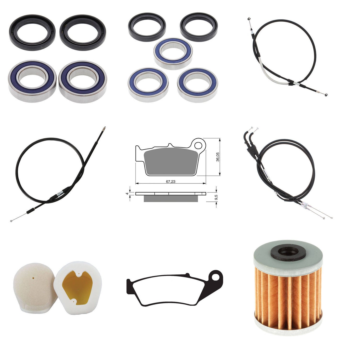 OFFROAD REFURB KIT - KAW KX250F 04