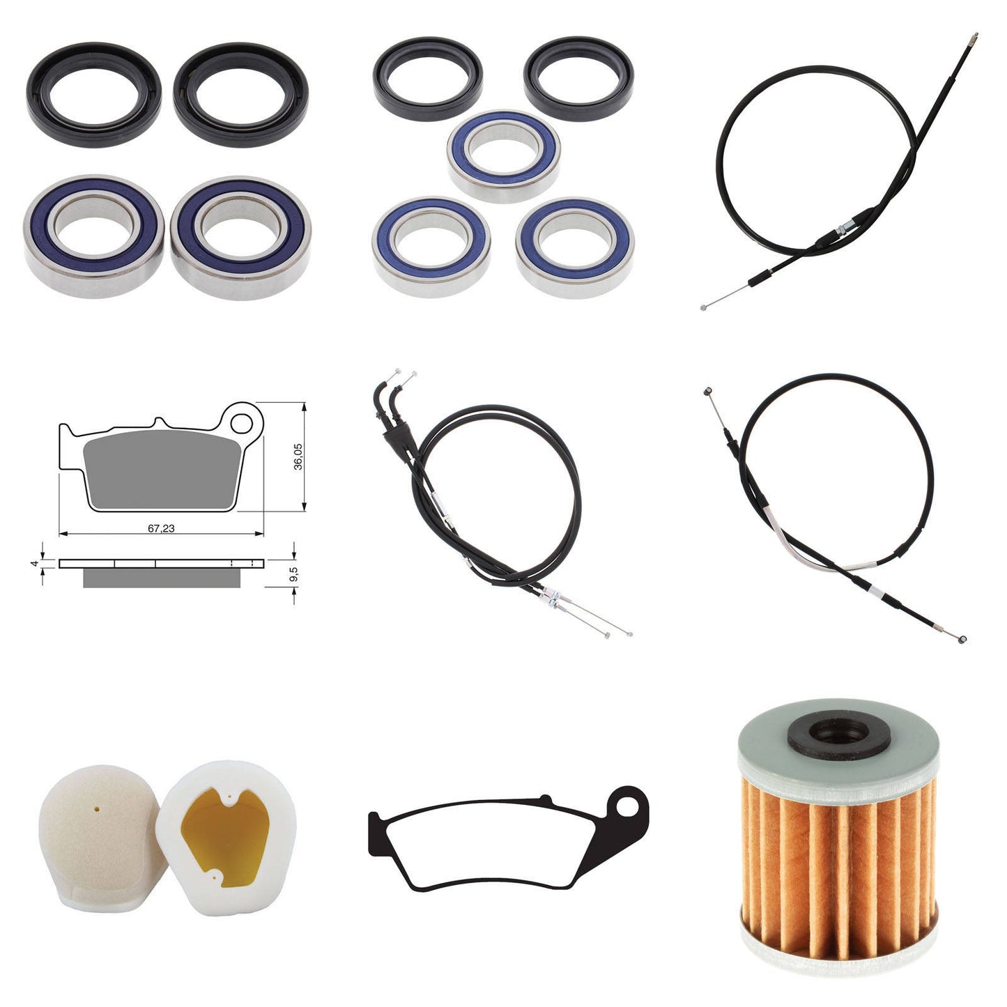 OFFROAD REFURB KIT - KAW KX250F 05