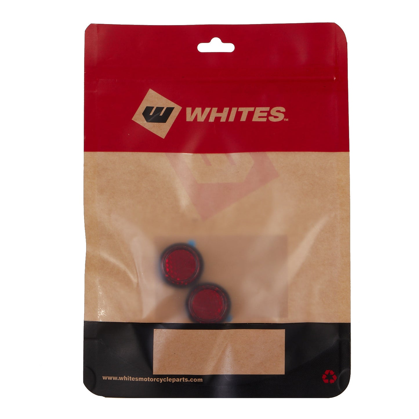 WHITES REFLECTORS - ROUND - 22MM - PAIR