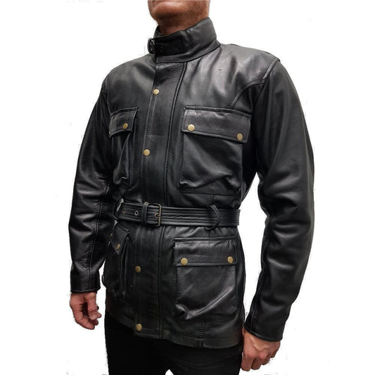 TENTENTHS MARTIN LEATHER JACKET - BLACK PAKISTAN LEATHER sold by Cully's Yamaha