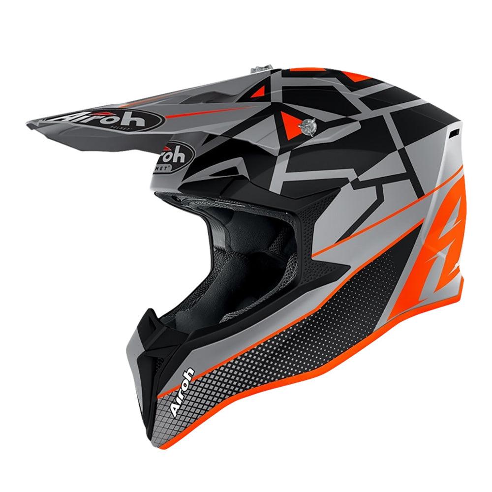 AIROH WRAAP HELMET - 'MOOD' ORANGE MATT MOTO NATIONAL ACCESSORIES PTY sold by Cully's Yamaha
