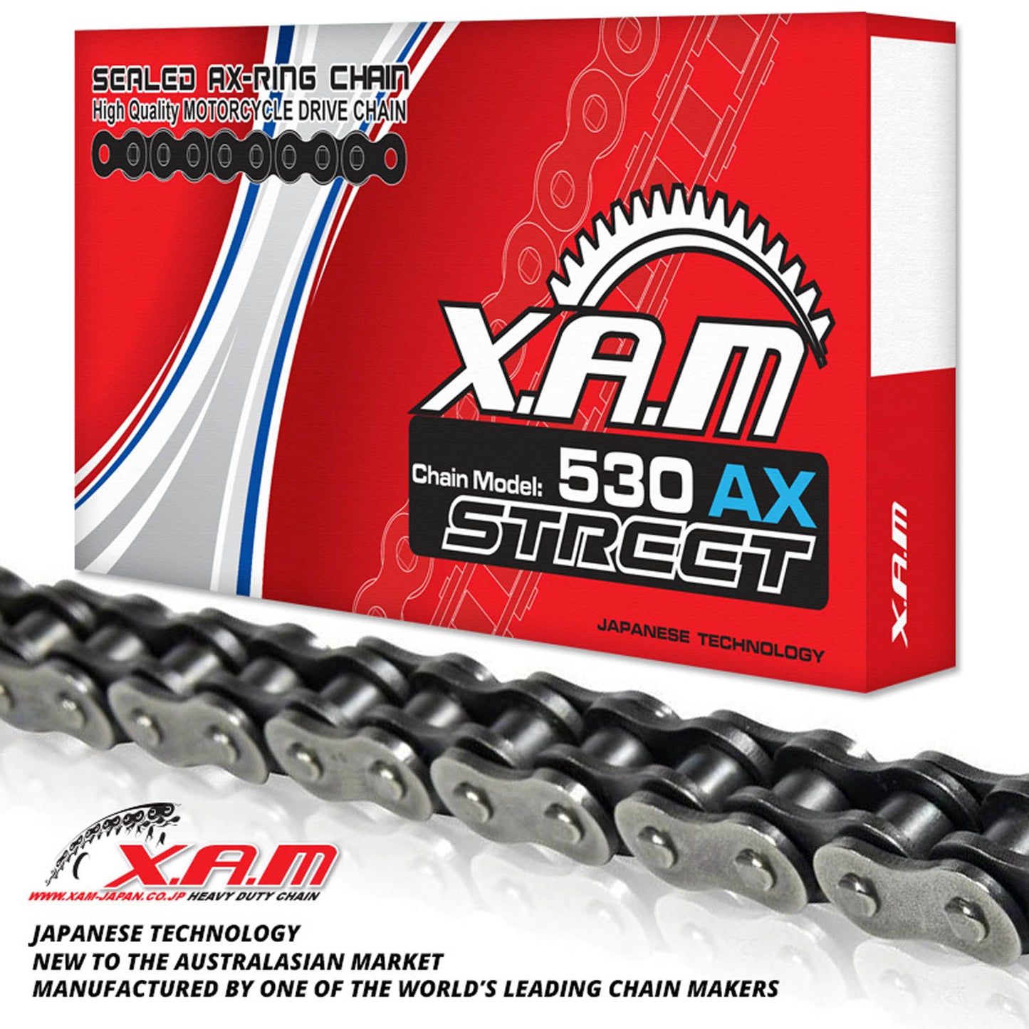 XAM 530AX X-Ring Chain (118L), with Rivet Link