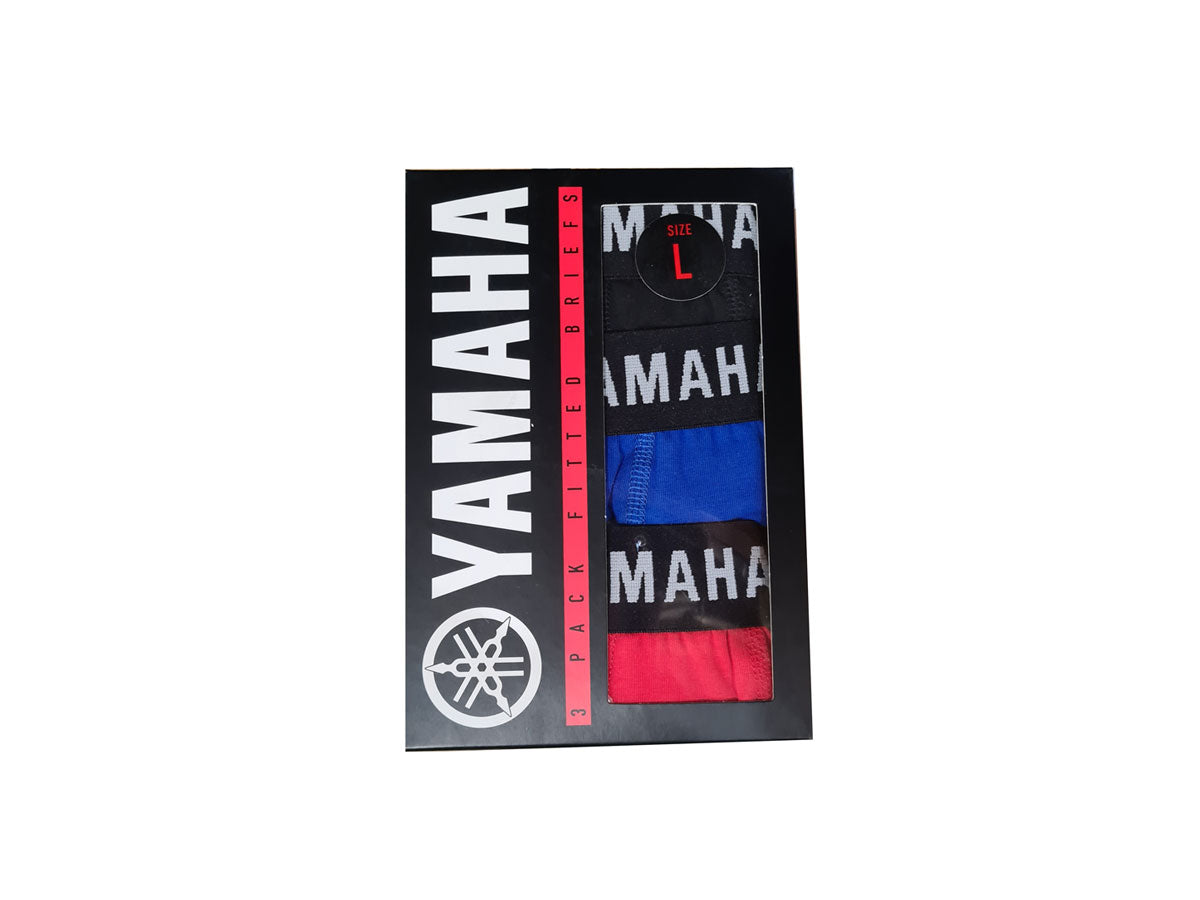 Yamaha Underwear 3 Pack - BL/BK/RD