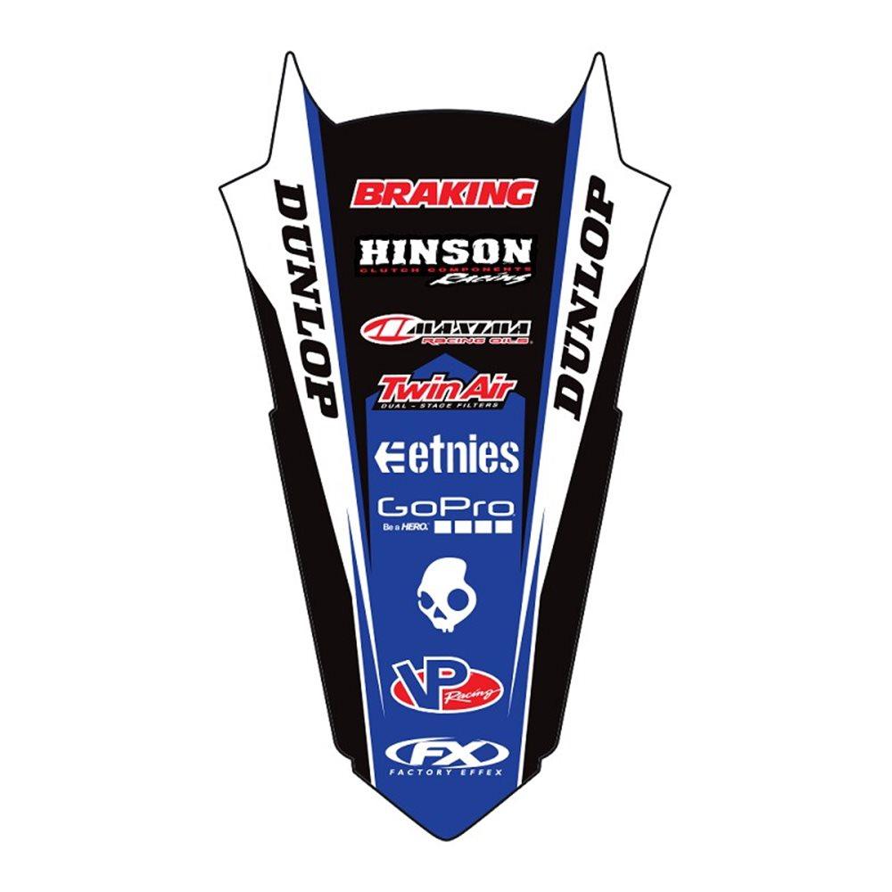 FACTORY EFFEX REAR FENDER GRAPHIC YZ250F 10-13 SERCO PTY LTD sold by Cully's Yamaha