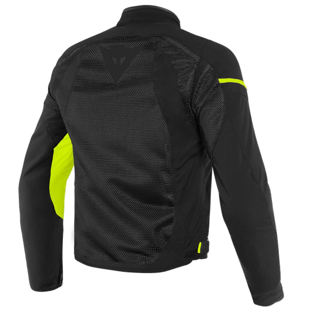 DAINESE AIR FRAME D1 TEX JACKET - BLACK/FLUO YELLOW MCLEOD ACCESSORIES (P) sold by Cully's Yamaha