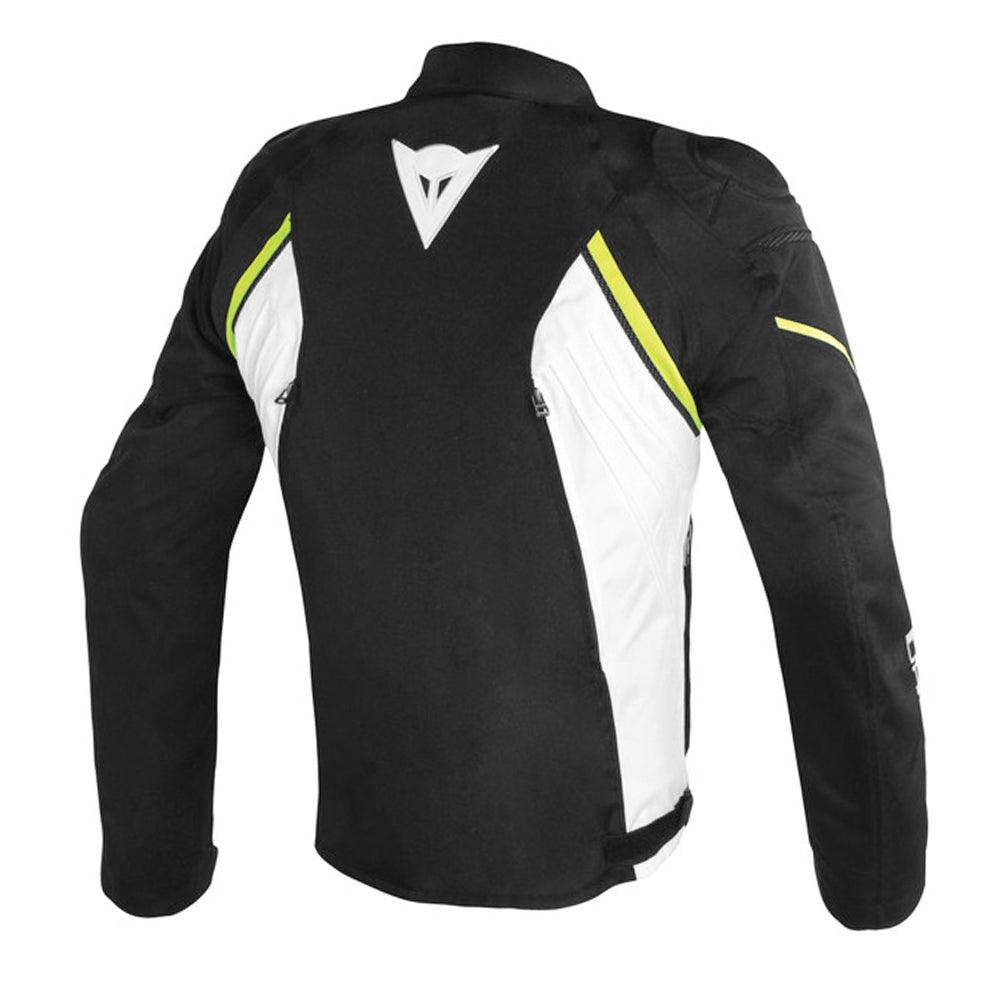 DAINESE AVRO D2 TEX JACKET - BLACK/WHITE/FLUO YELLOW MCLEOD ACCESSORIES (P) sold by Cully's Yamaha