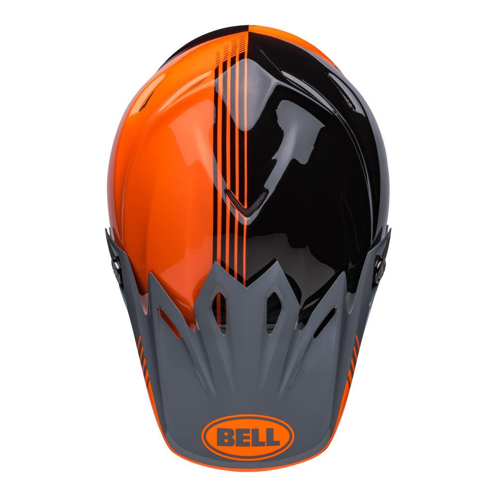 BELL MOTO-9 MIPS LOUVER 2022 HELMET - GLOSS BLACK/ORANGE CASSONS PTY LTD sold by Cully's Yamaha