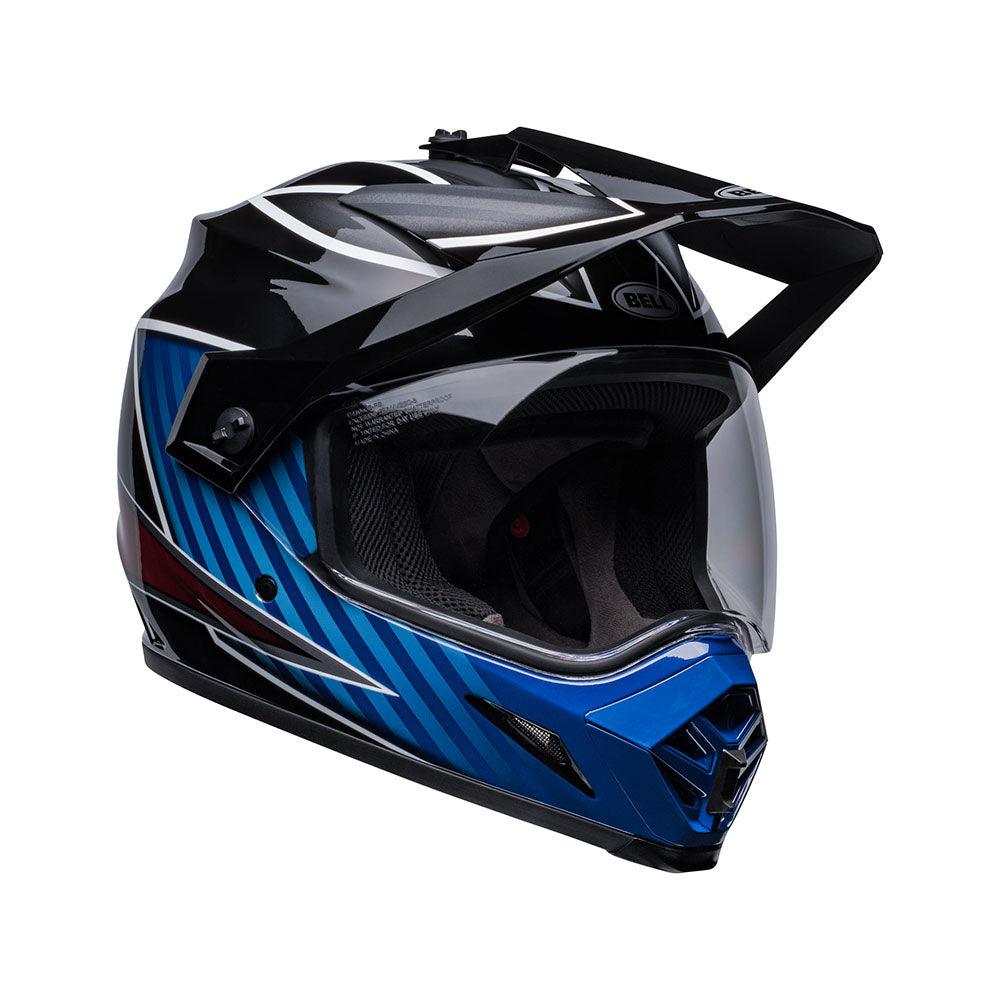 BELL MX-9 ADVENTURE MIPS DALTON HELMET - GLOSS BLACK/BLUE CASSONS PTY LTD sold by Cully's Yamaha