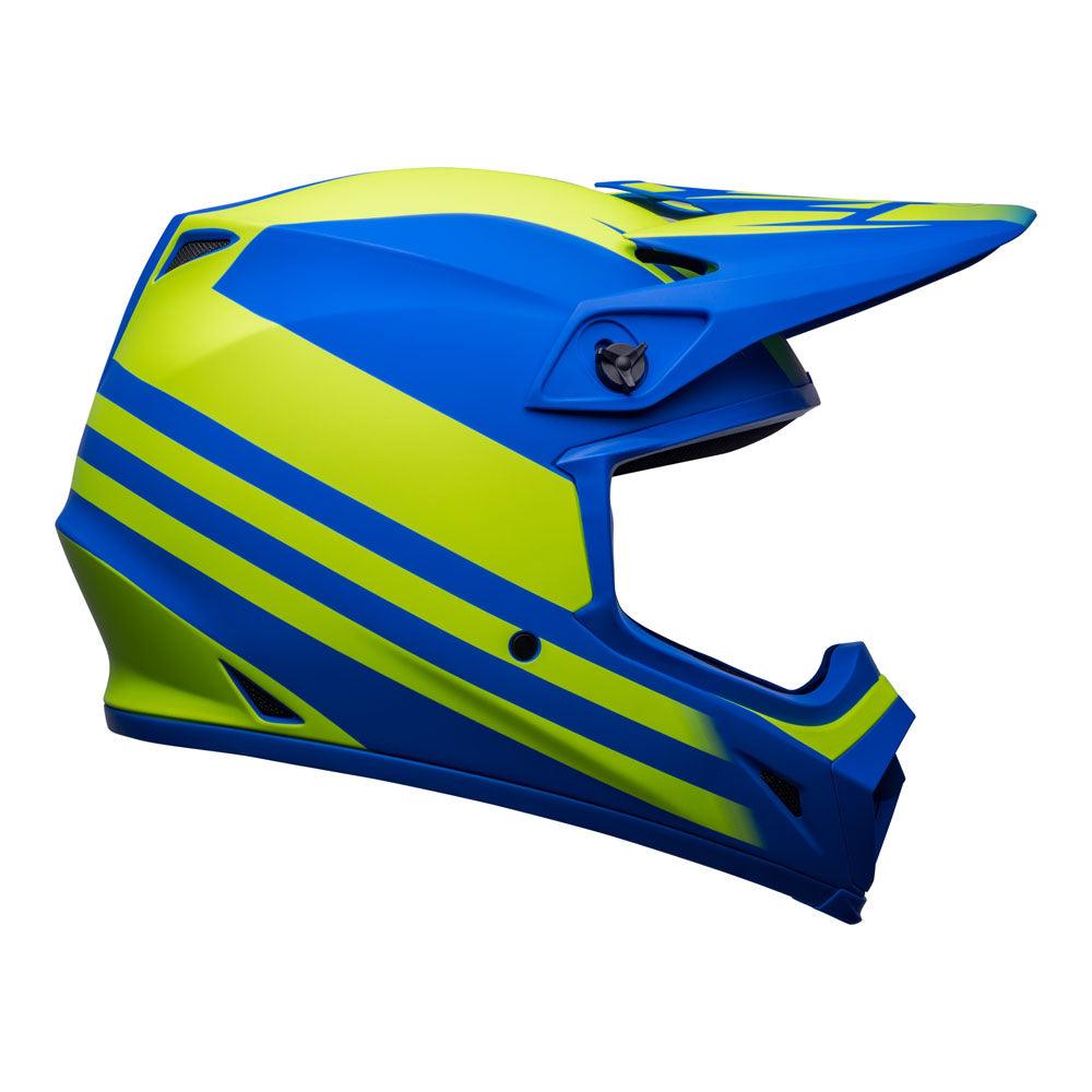 BELL MX-9 MIPS DISRUPT 2022 HELMET - MATT CLASSIC BLUE/HI-VIZ YELLOW CASSONS PTY LTD sold by Cully's Yamaha